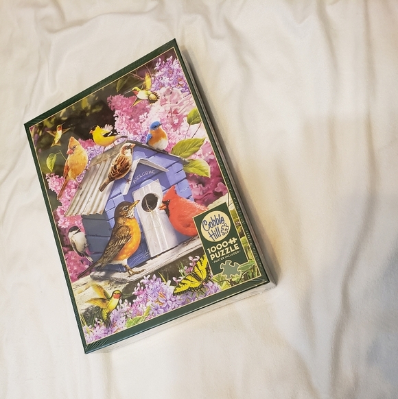 NEW Spring Bird House Jigsaw Puzzle Family 1000 piece Fun Cardinals Games - Picture 3 of 8